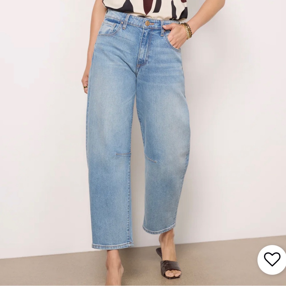 Kut from the Kloth Ashley Slouchy Barrel jeans - color Decency